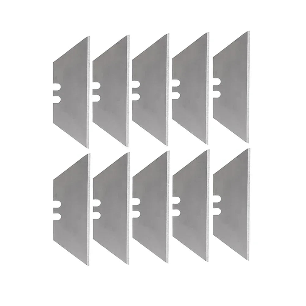10 Pcs K-nife Blade 19mm Width SK5 Metal Utility K-nife Blades For Home School HandCraft Paper Box Cutting Trapezoid Blade
