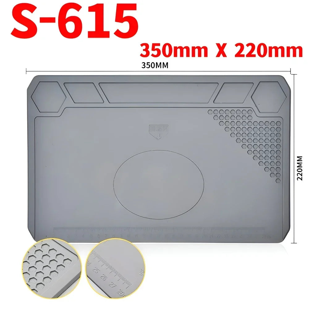 ESD Heat Insulation Soldering Mat Computer Phone Repair Tool Kit Working Silicone Repair Pad Heatresistant Maintenance Tool Kit