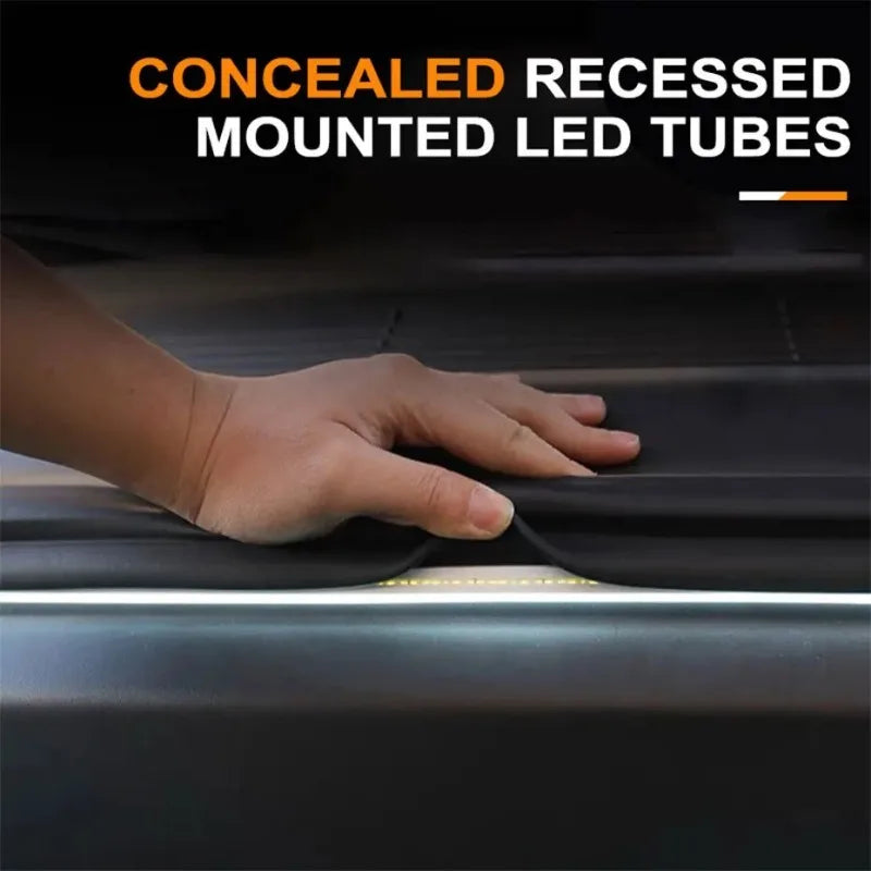 Car Trunk LED Strip Lights for The Interior Decoration of The Vehicle, Featuring Neon Lights and DIY Ambient Light Strips