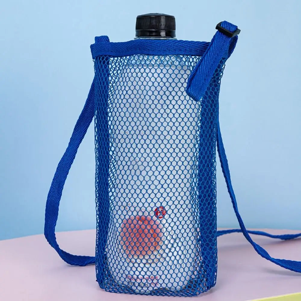 Outdoor Sport Water Bottle Cover Sport Camping Accessories Cup Sleeve Mesh Cup Sleeve Pouch With Strap Cup Accessories