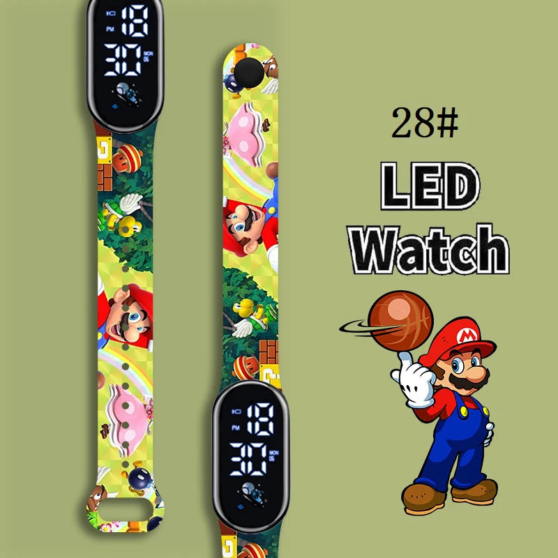 Kids LED Watch Touch Control Digital Watch Silicone Strap Waterproof Sport Wristwatch for Boys Girls Children Birthday Gift