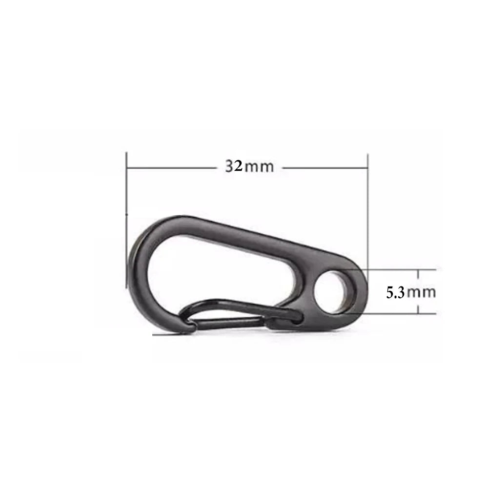 5/10pcs Lobster Clasp Buckle Keychain Carabiners Outdoor Camping Buckles Alloy Spring Snap Hooks Keychains Tool Clips