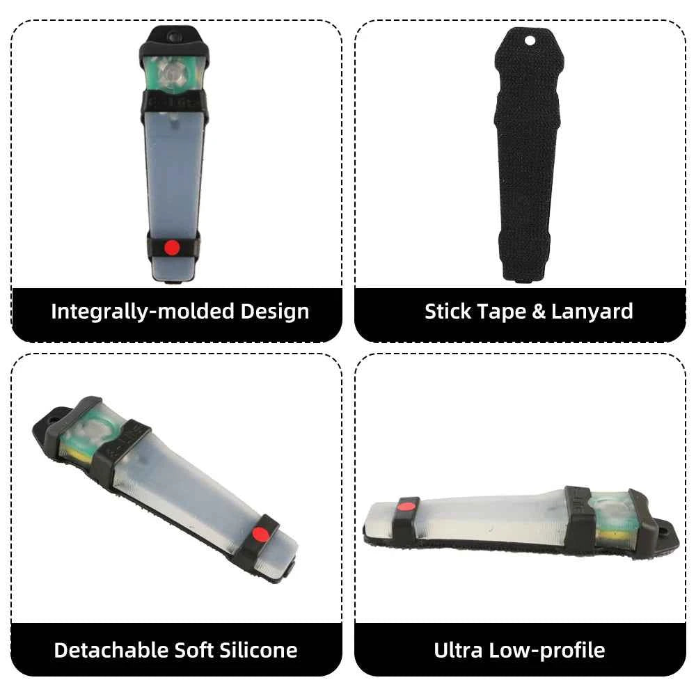 BOOIU Personal Identification Marker Light Tactical Helmet Safety Flash Survival Signal Light Hunting Hiking