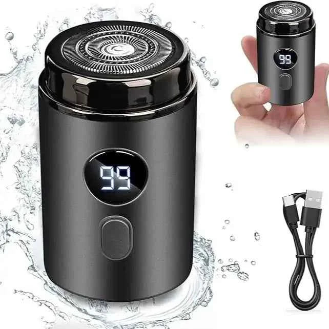 New Model Mini Portable Electric Shaver, New Upgrade Pocket Shaver Mini Shavers for Men, Mini Electric Shaver, LED Power Display