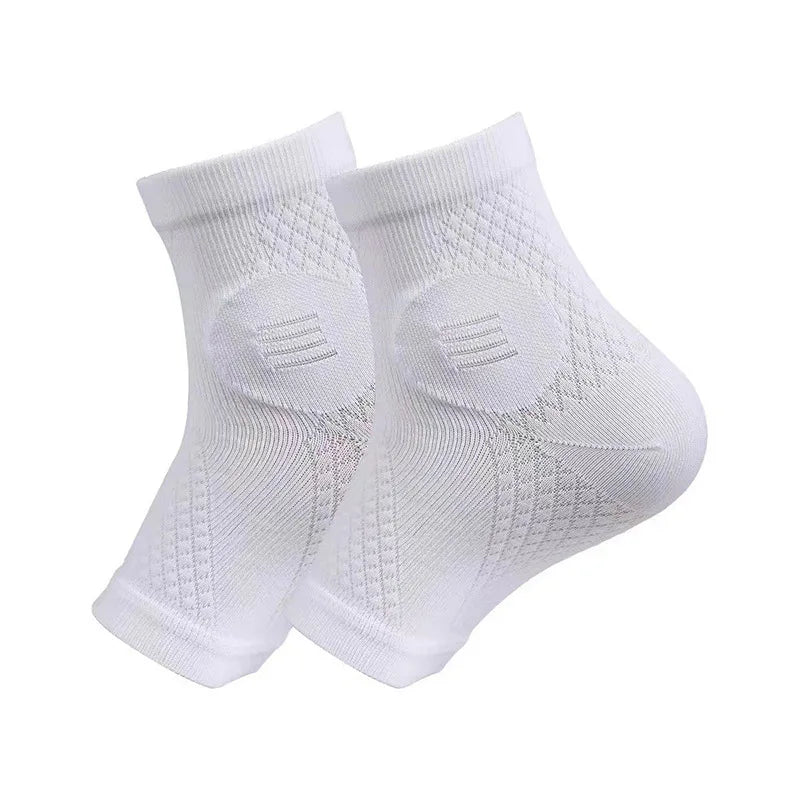 1Pair Ankle Compression Socks,Compression Foot Sleeves with Arch And Ankle Support,Open-Toe Design Neuropathy Socks