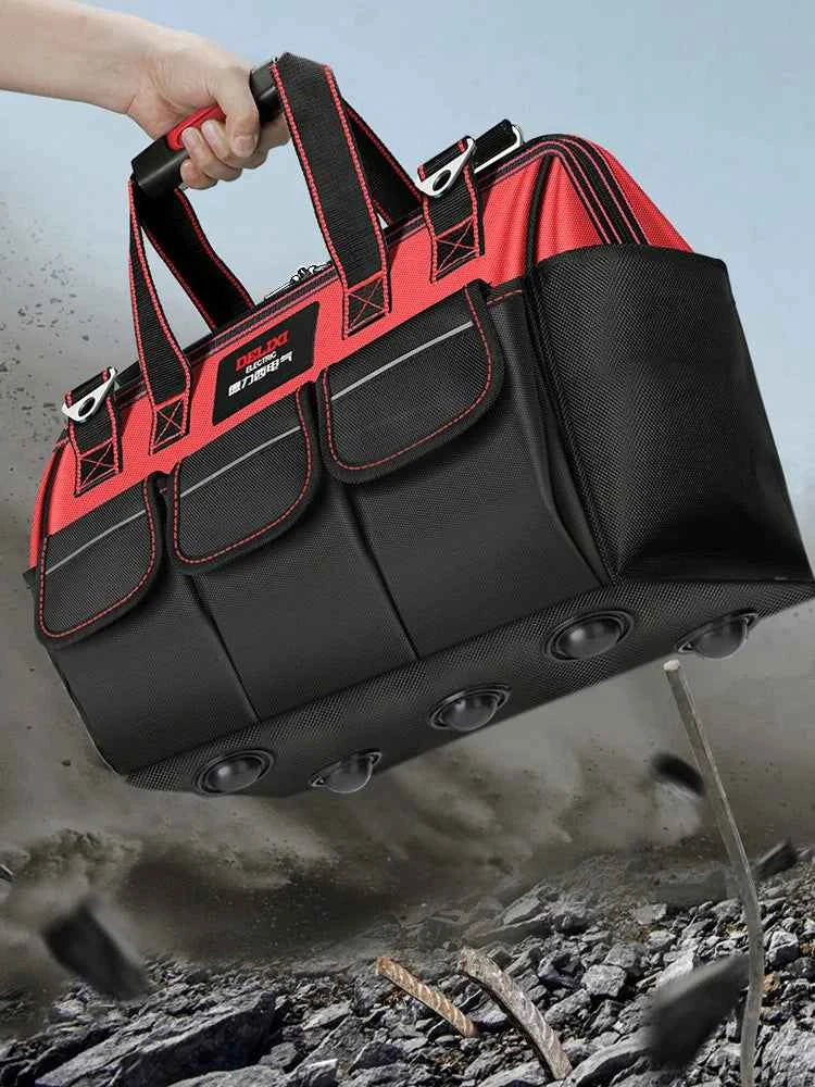 DELIXI ELECTRIC Tool Bag,Multifunctional Waterproof Storage Bags,Suitable for Electricians,Carpenters,Car Mechanics,Homeowners