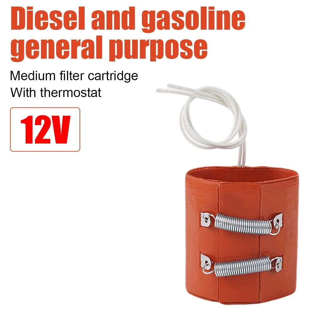 12V Universal Fuel Heating Pad Heater Mat Auto Filter Voor Air Diesel Auto Heater  Auto Accessoires Anti-Freeze Heating
