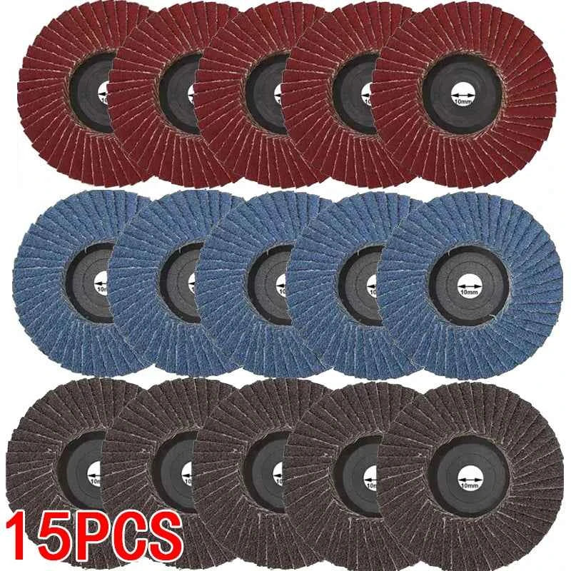 75mm 3 pouces disques à lamelles abrasifs roues de ponçage pour meuleuse d'angle métal bois outils  polissage accessoires disque