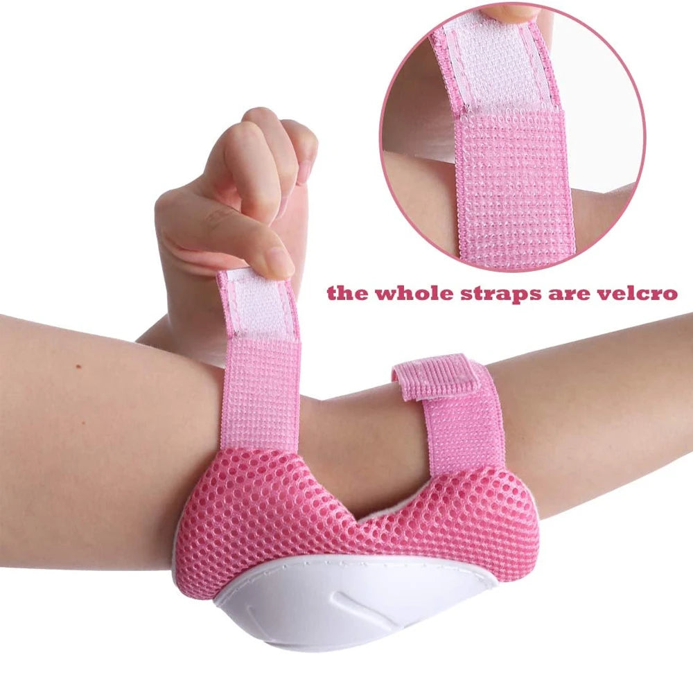 Kids Knee Pads Elbow Pads Age 3-7 Toddler Boys Girls, 6 In 1 Protective Gear Safety Set with Wrist Guard for Skating Cycling New