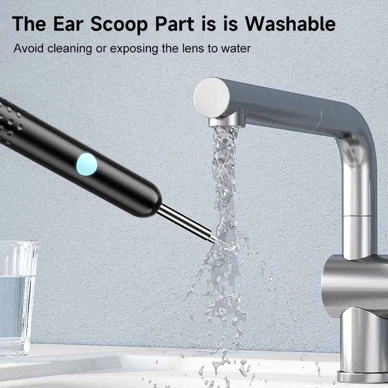 WiFi Visual Ear Scope 4.2mm 1080P Camera with Ear Spoon Base for iOS/Android Ear Cleaning Otoscope Endoscope Camera for Health