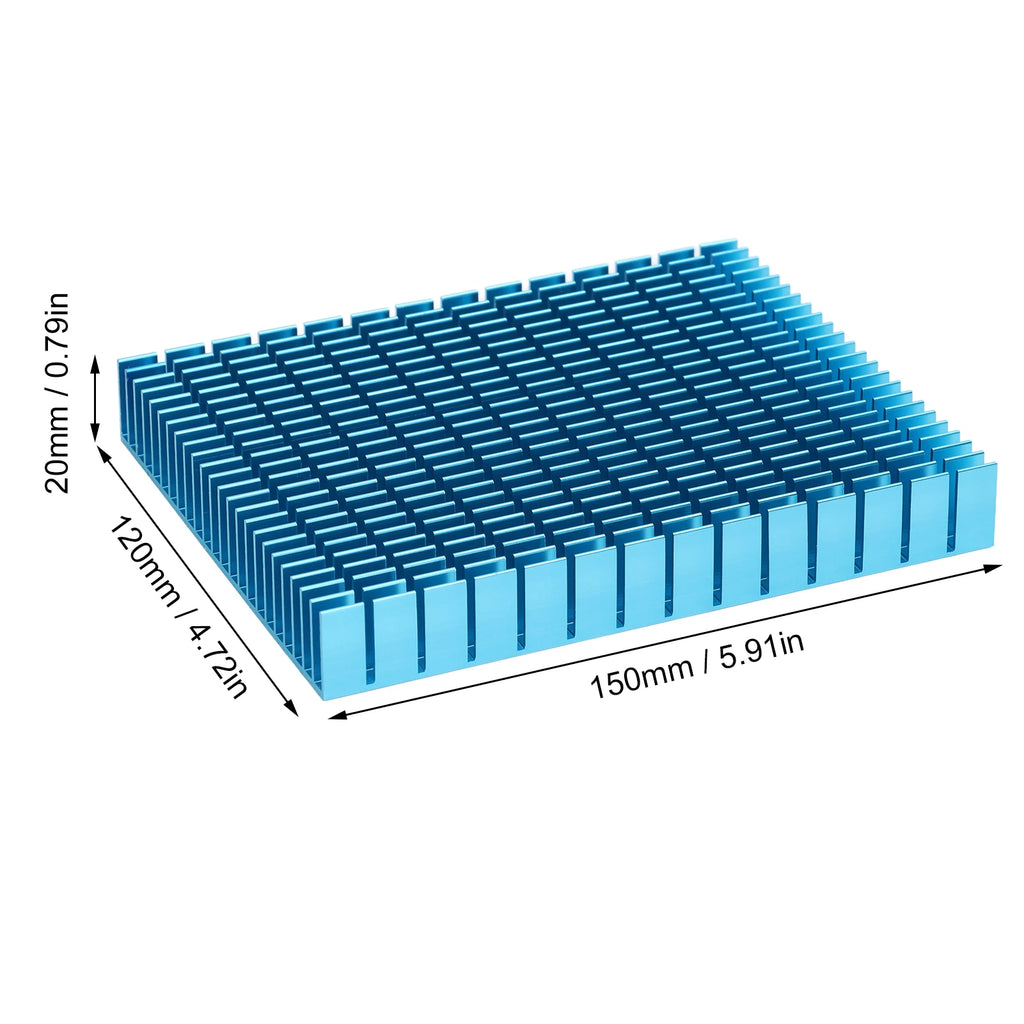 Heat Sink Aluminium Cooler Cooling Heatsink Radiator 150x120x20mm for CPU Amplifier PCB