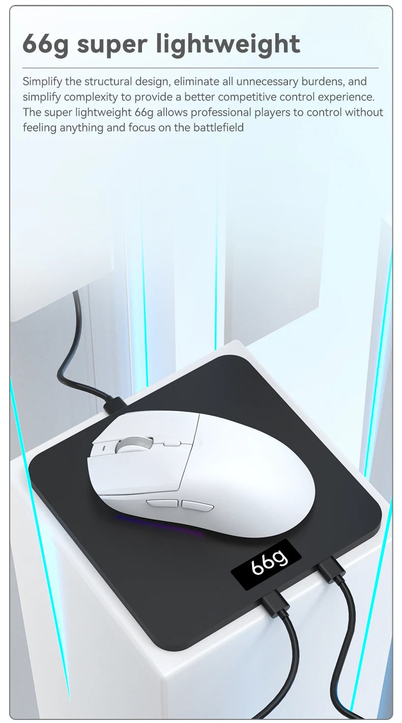 AJAZZ AJ139 V2 MC PAW3311 Wireless Gaming Mouse RGB Magnetic Charging Dock Macro Mice Bluetooth 12000-24000DPI for PC Gamer