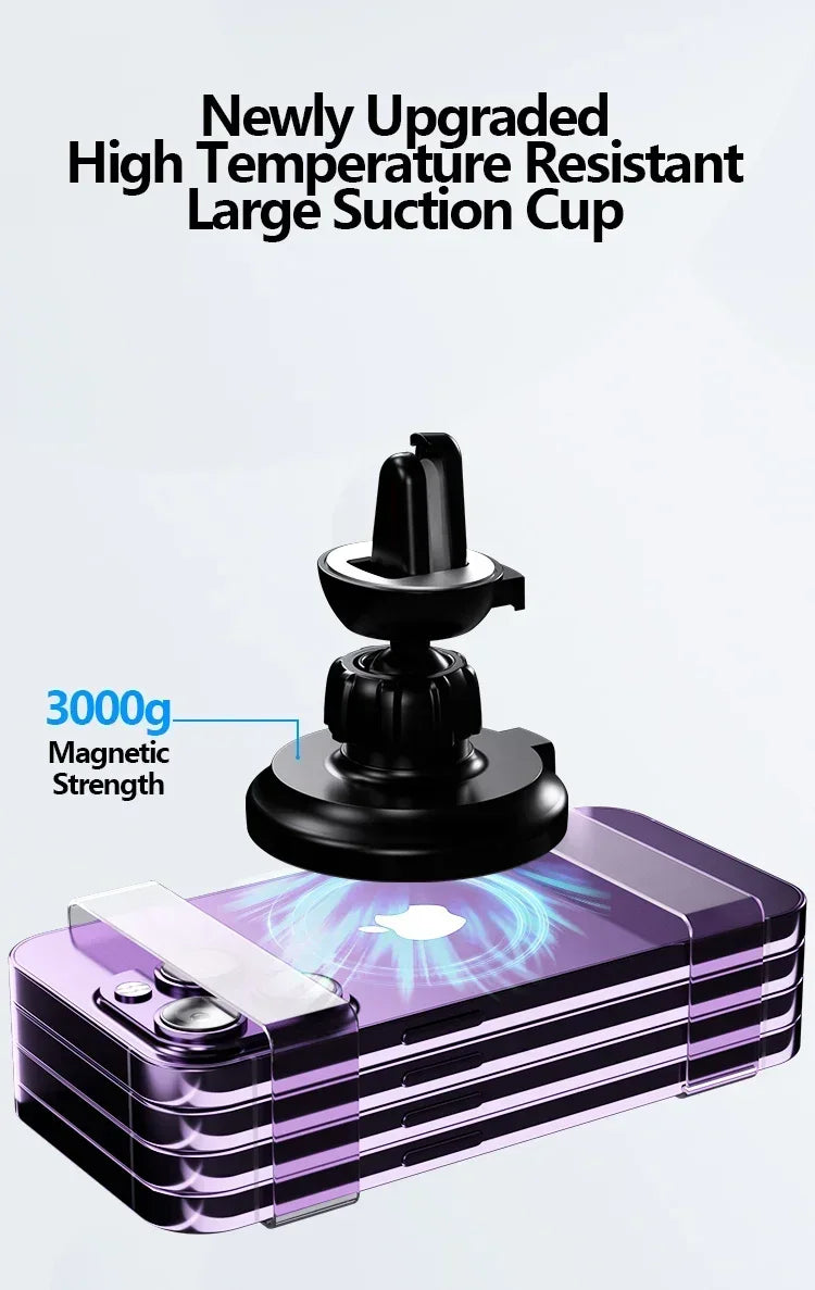 30W Magnetic Car Mobile Phone Holder Stand Wireless Charger For iPhone 15 14 13 12 Pro Max Mini Air Vent Fast Car Charging Stand
