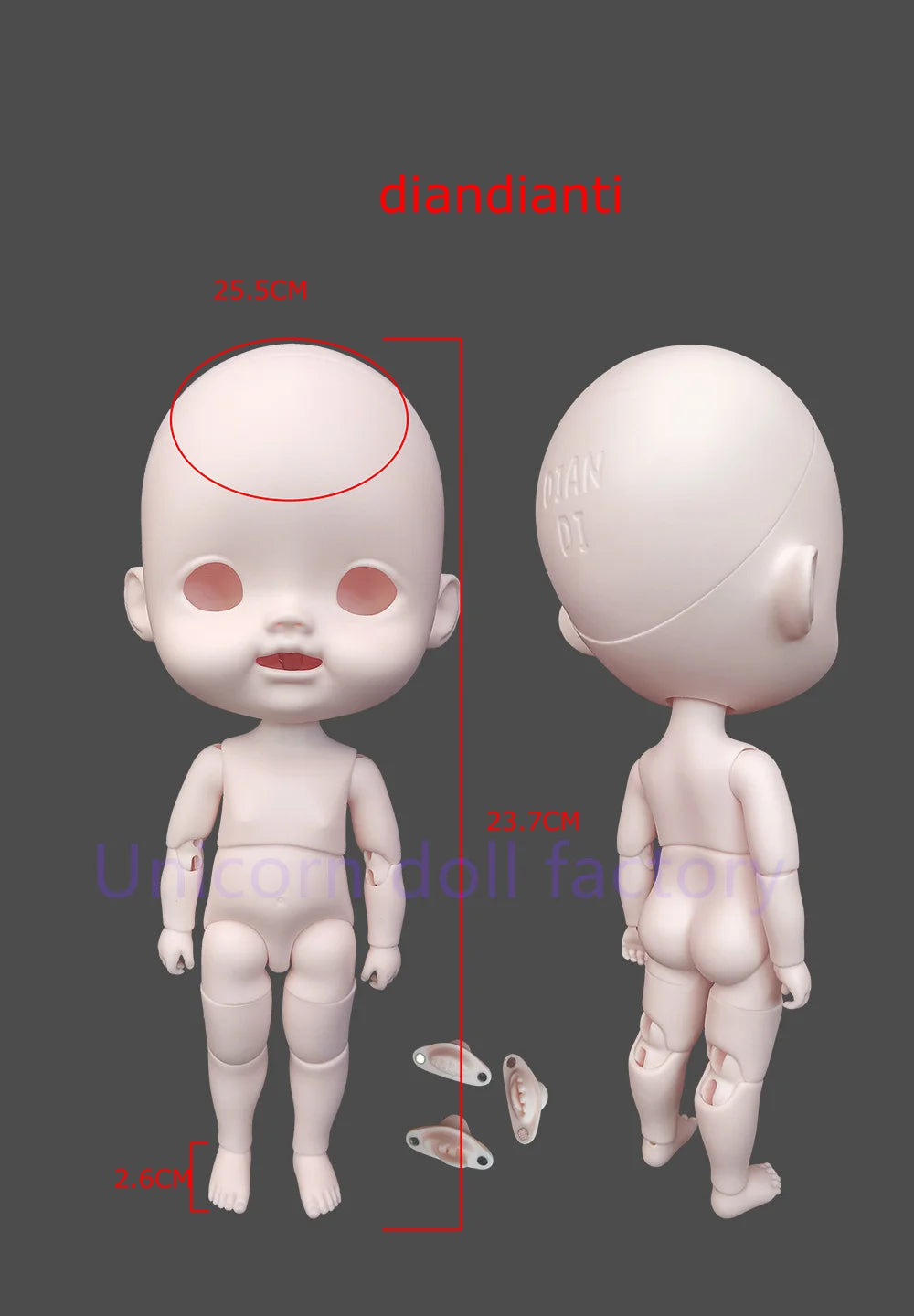 BJD Doll1/6 diandi Resin Doll Art Model High Quality Toy DIY Makeup Multiple combinations can be freely matched