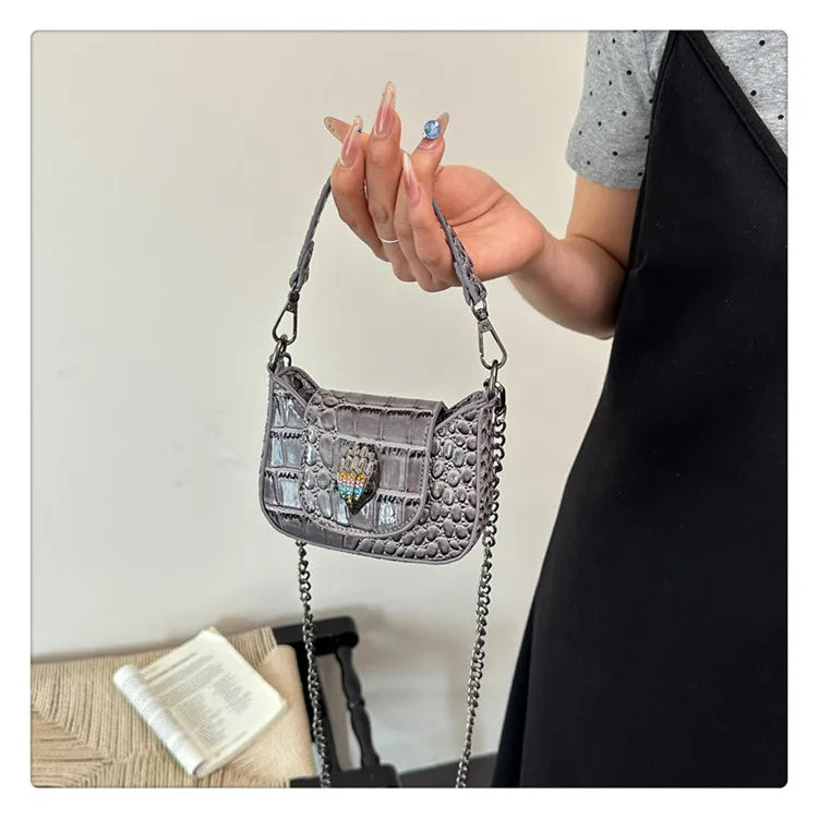 Best Superstar Show Original Diaper Bag, Retro Textured Leather, High-End Minimalist Crossbody Handbag For Party