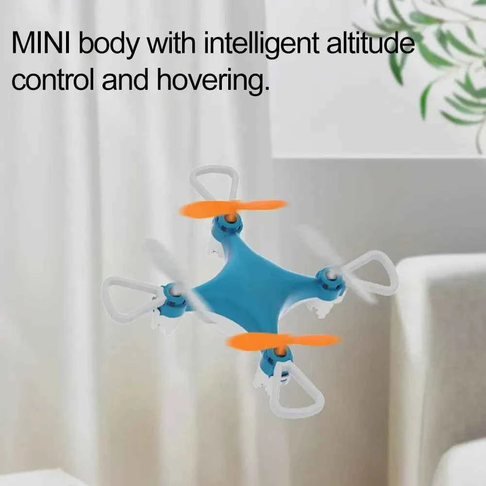 Mini Drone Easy Stunt Flights 360° Tricks Friendly Flyer, Mini Drone for Kids with LED Altitude Hold Propeller Protection Indoor