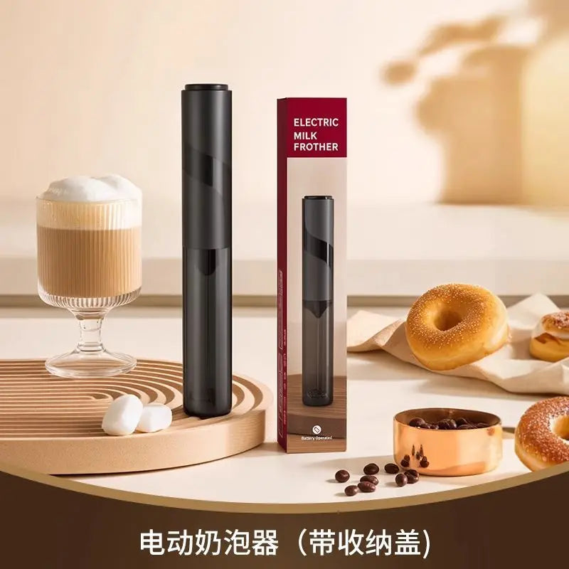 Portable AA Battery Powered Electric Milk Frother Coffee Cream Mixer Egg Beater Kitchen Blender for Coffee Lovers