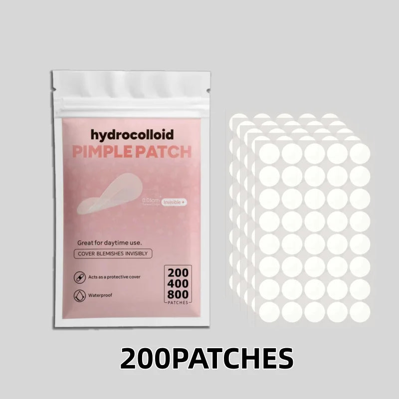 Invisible Hydrocolloid Pimple Patches – Mixed Sizes Set