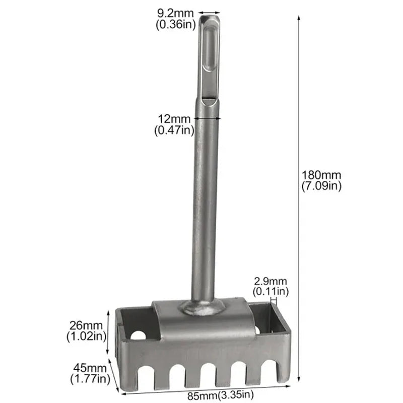 86 Line box socket Hole Punch Quick Electric hammer Open hole Tools hardware tools Square handle is hardened and wear resistant