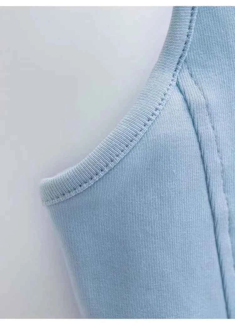 Women Crop Top Summer Y2K Lrregular Hem Slim Tank Tops Casual Sexy Female White Streetwear Letter Tank Tops With Pad Woman