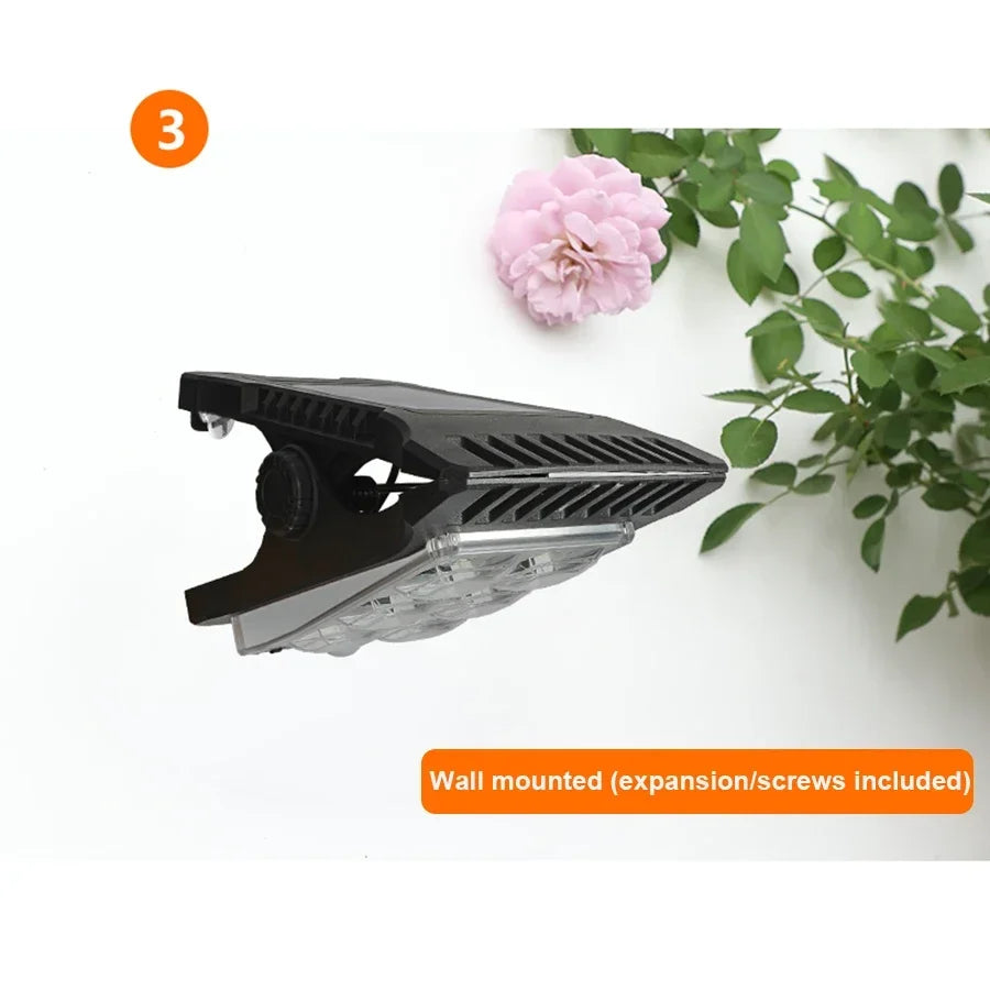 KDULIT Solar Garden Lights Outdoor Solar Clip Light Waterproof Motion Sensor Camping Lamp Fence Street Landscape Wall Decoration