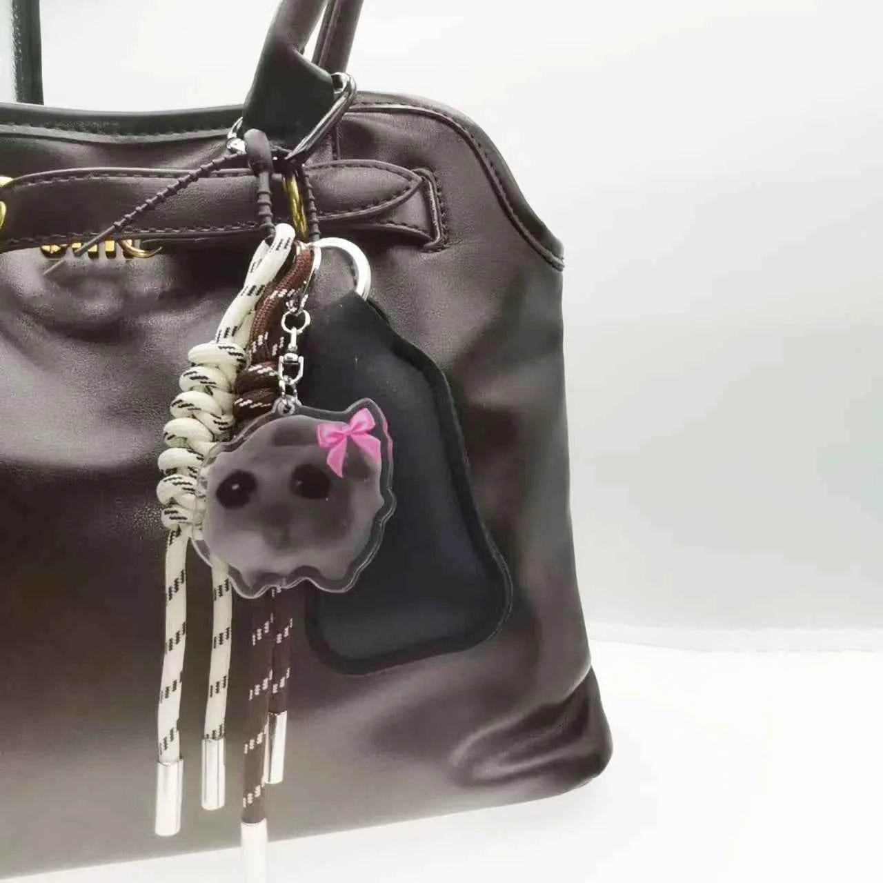 Ita Bag Accessories Bag Charms Black Cat Pendant for birkin Bag Women Handbag Purse Keychain Man Backpack Decoration Chain