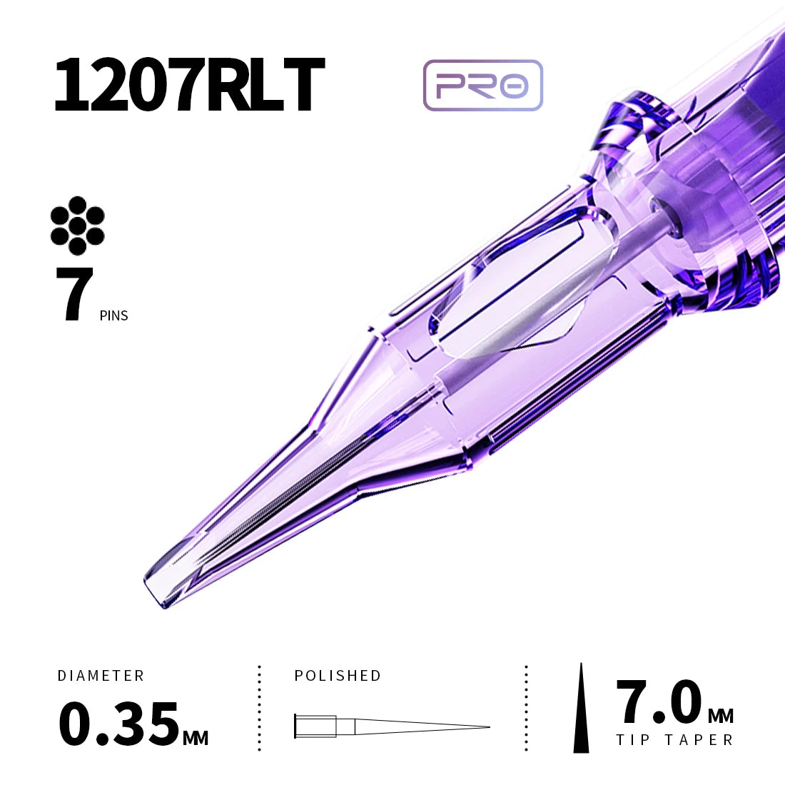 Mast Pro Tattoo Cartridge Needles RL 20 Pcs Disposable Permanent Makeup or Body Art Needles 0.18/0.25/0.30/0.35 Tattoo Supplies