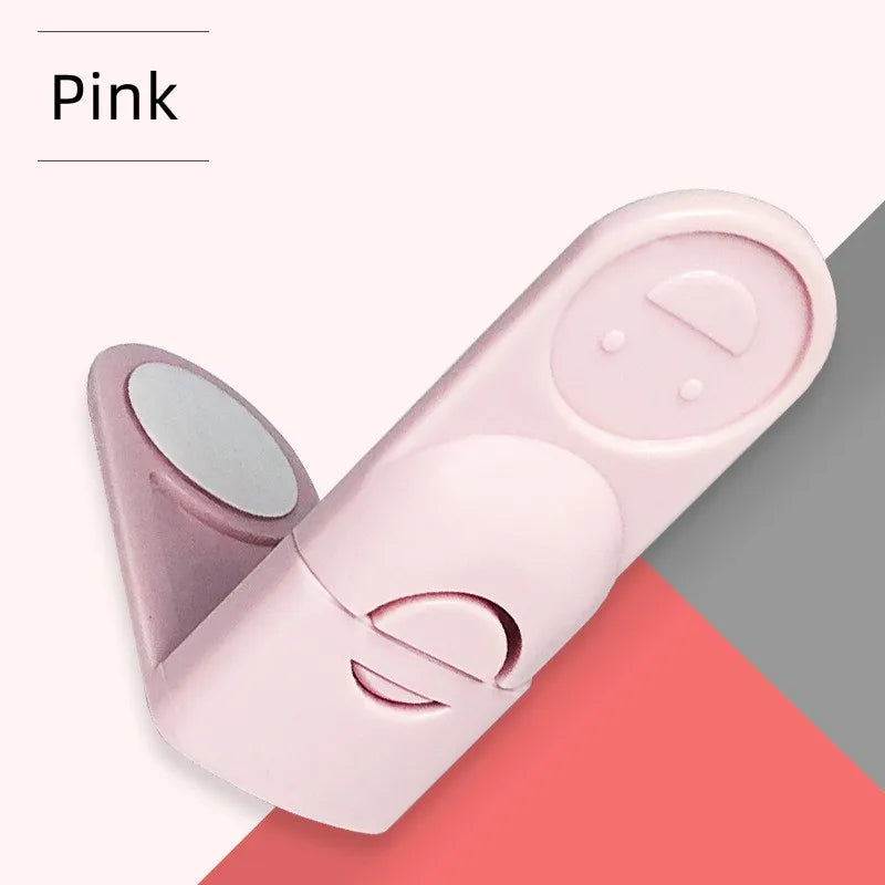 Baby Safety Lock Drawer Anti-Pinching Hand Cabinet Drawer Locks Plastic White Safety Buckle for Children Security Protection