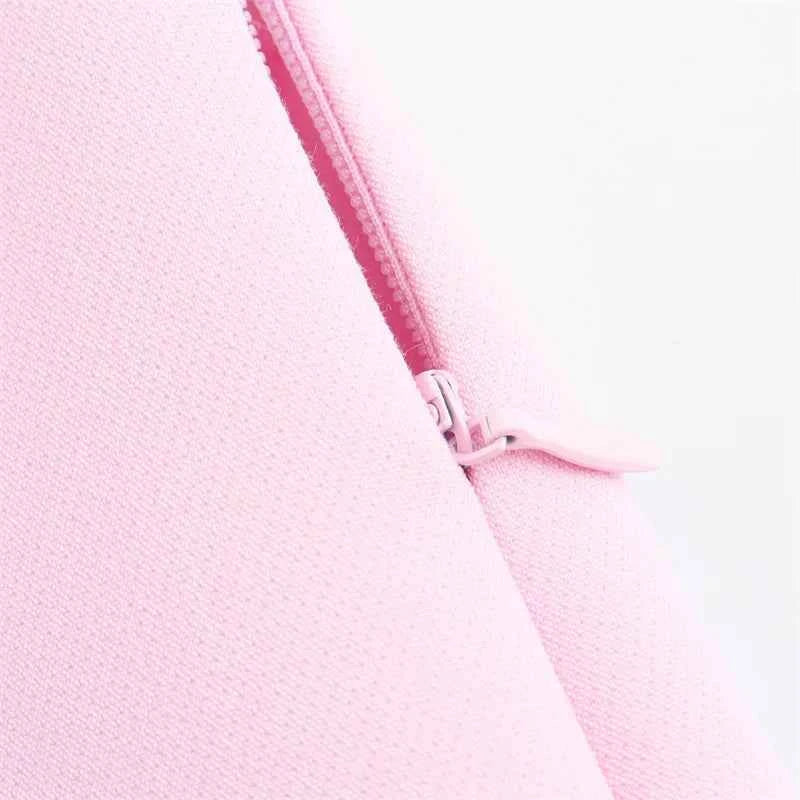 2025 Y2K Asymmetric Cyber Pink Low-Rise Skirt  Bralette Combo Fade-Resistant Streetwear + Crystal White Version