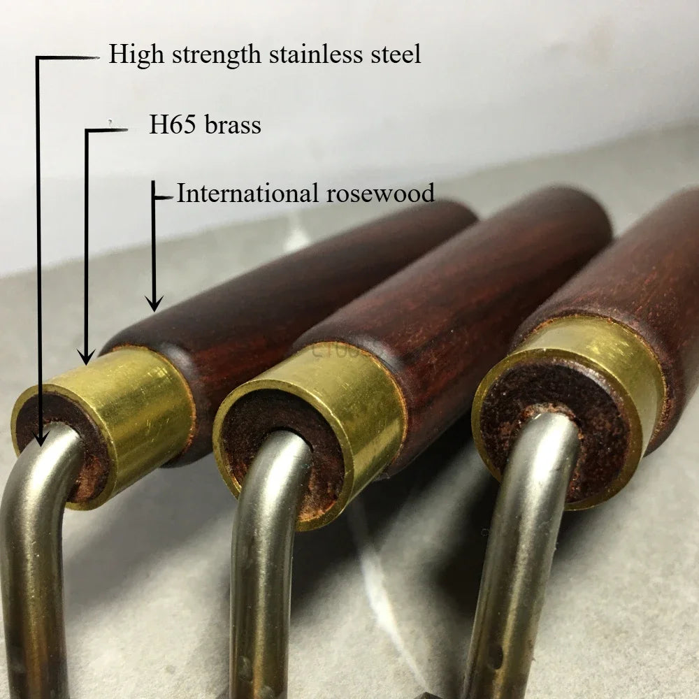 1 Set High Foot Shovel Woodworking Trimming Special Carving Chisel Flat Bottom Gooseneck Shovel Knife Hand Hardware Tools