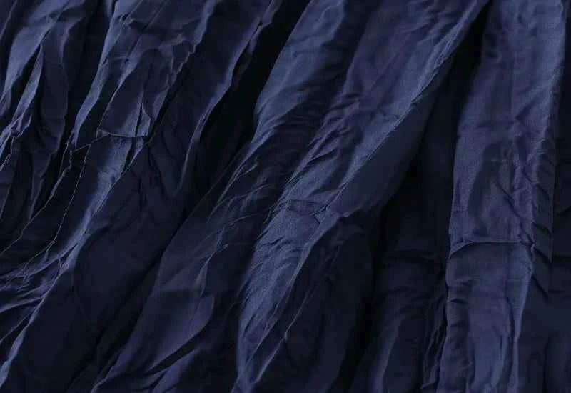 Light Luxury Irregular Slimming Pleated  A-line Skirt for Women High Waist Solid Color Loose Fashion Skirts Casual  Spring New
