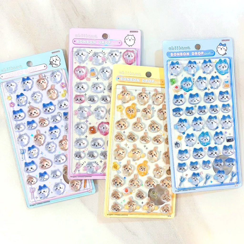 3D Stereo Relief Stickers Kawaii Cartoon Waterproof DIY Decor Stickers Phone Laptop Scrapbook Notebook Luggage Decal Gift Toys