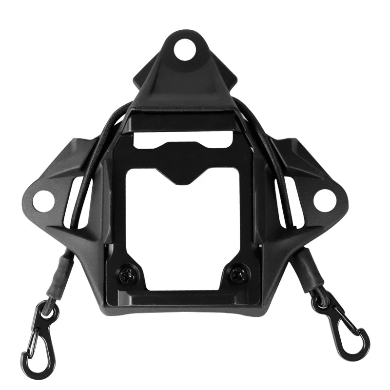 BOOIU Tactical Helmet Mount Adapter Night Vision Aluminum Alloy NVG Helmet Bracket Accessories for FAST Helmet with Hook Rope