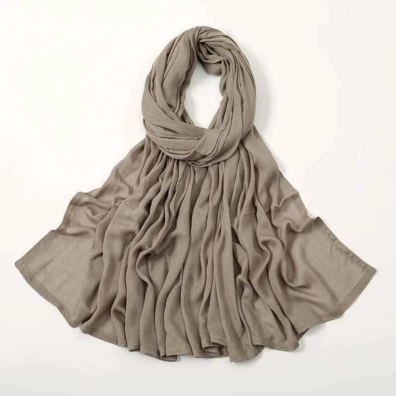 New Muslim Hijabs for Women Scarf Thin Plain Shawls Femme Musulman Soft Viscose Rayon Headscarf Islamic Turban Headband 190x85cm