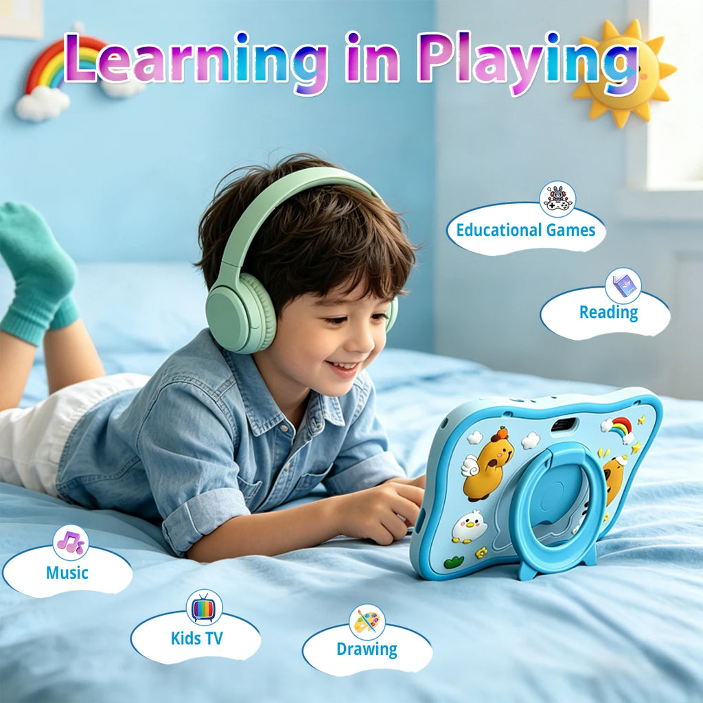 2026 Kids Tablet Android 14 7 Inch Octa Core 4GB RAM 64GB ROM 3500mAh HD Display Tablet Children's Gift