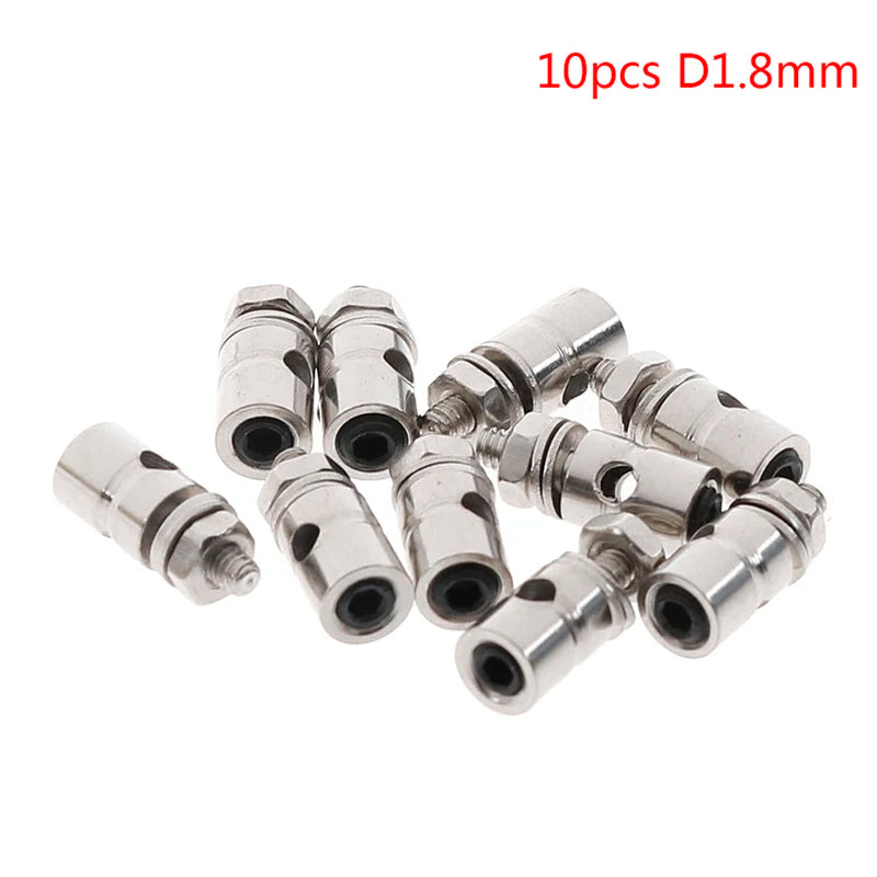 10Pcs RC Airplane Boat Pushrod Linkage Stopper Servo Connectors Adjustable Diameter Helicopter 2.1mm/1.8mm/1.3mm RC Boat