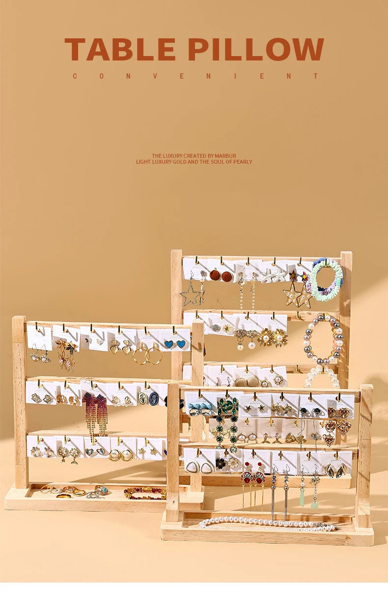 Jewelry Organizer Multi Tiers Jewelry Holder Jewelry Display Stand Earring Holder with Hooks for Rings Bracelets Showcase