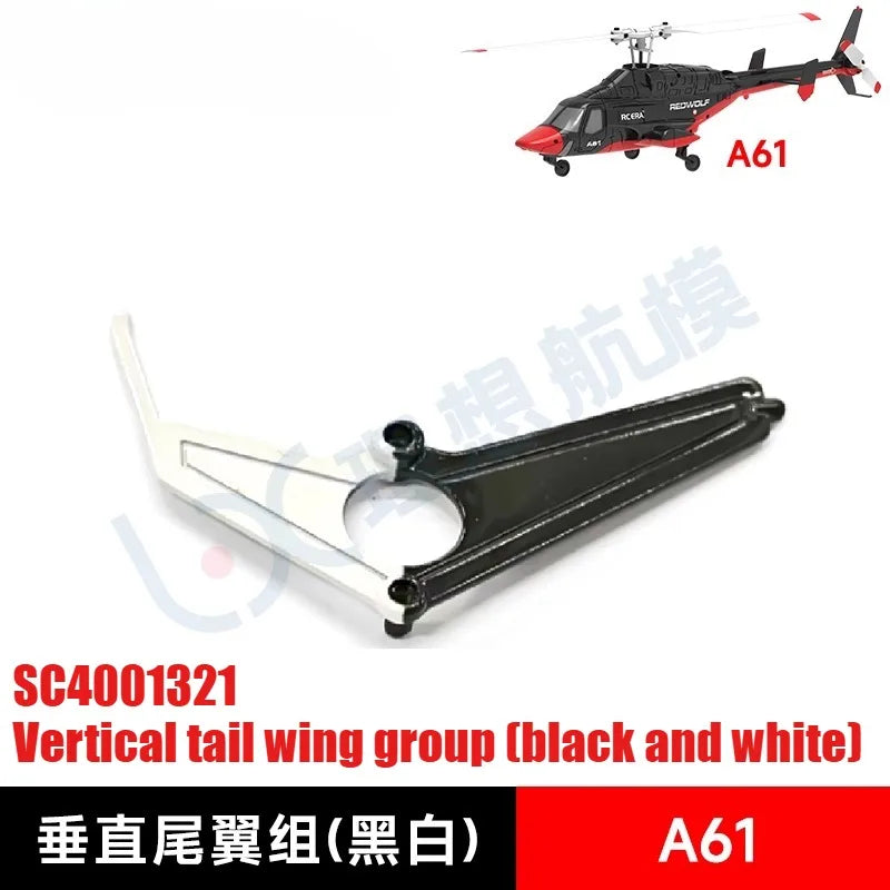 RC ERA A61 RC Helicopter Simulation Original Spare Parts Complete Set Chassis Main Frame Remote Control Blade Receiver Motor