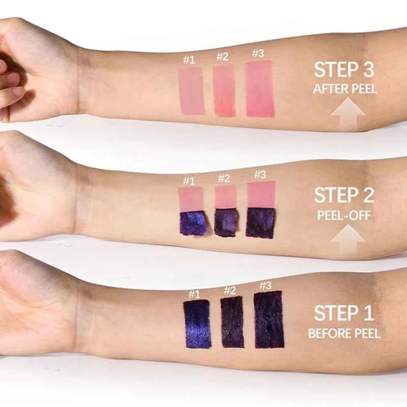 Peel-Off Lip Stain Gloss Natural Matte Waterproof Tint