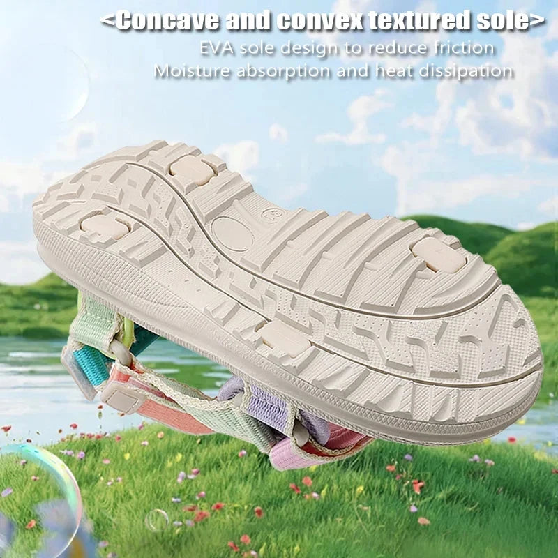 Summer Children's Sandals Breathable Sports for Girls Casual Outdoor Beach Shoes Kids Non-slip Soft Sole Sandalias Size 30-38