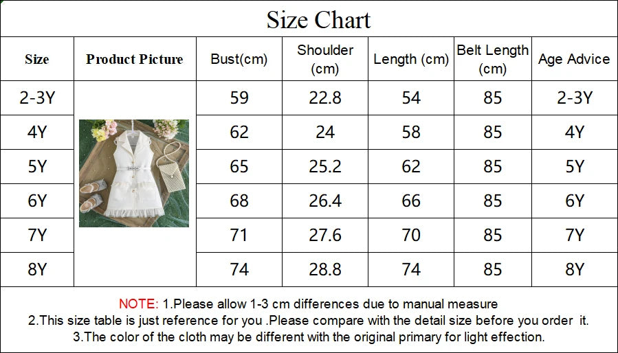 Ceeniu 3-8Y Kid's Jacket Dresses For Girls Lapel Patchwork Frill Blazer Dress For Girls Fashionable Children Clothes Girls