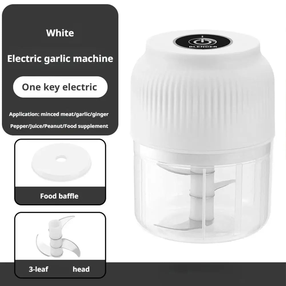Electric Food Chopper Garlic Crusher Meat Grinder Garlic Press Vegetable Chopper Complementary Food Processor Kitchen Gadgetss