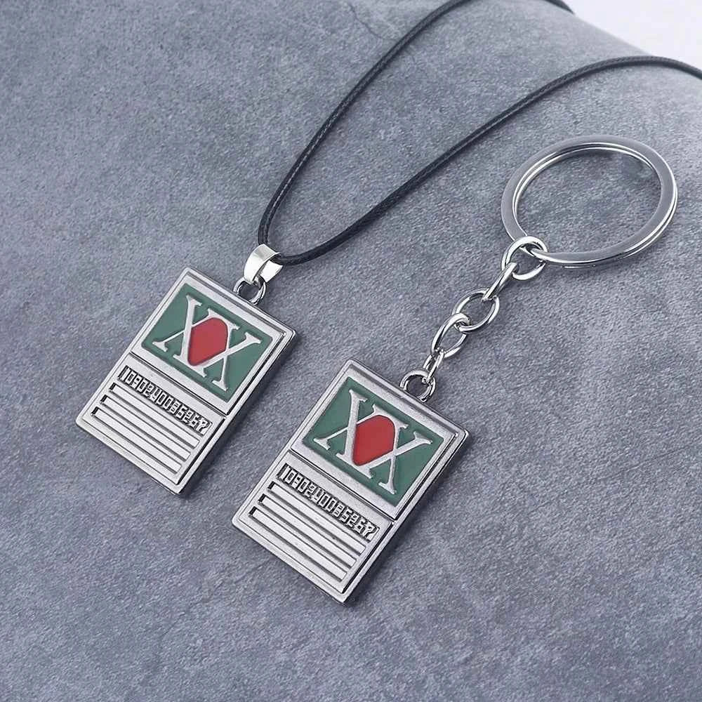 Anime Hunter x Hunter Keychain GON FREECSS License Pendant Key Chain for Women Men Car Keyring Jewelry Accessories