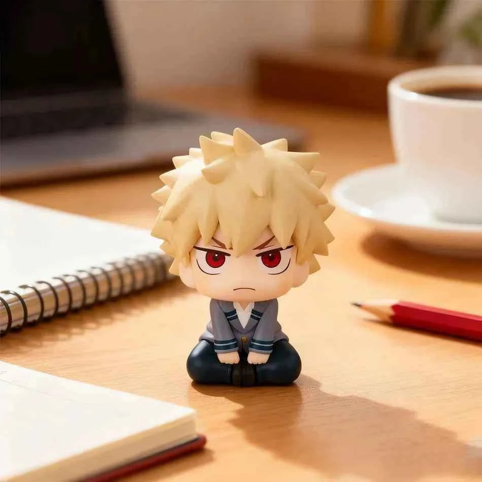 New My Hero Academia (MHA): Tomura Shigaraki / Izuku Midoriya / Katsuki Bakugo Cute Chibi PVC Figurine | Collectible Toy Model