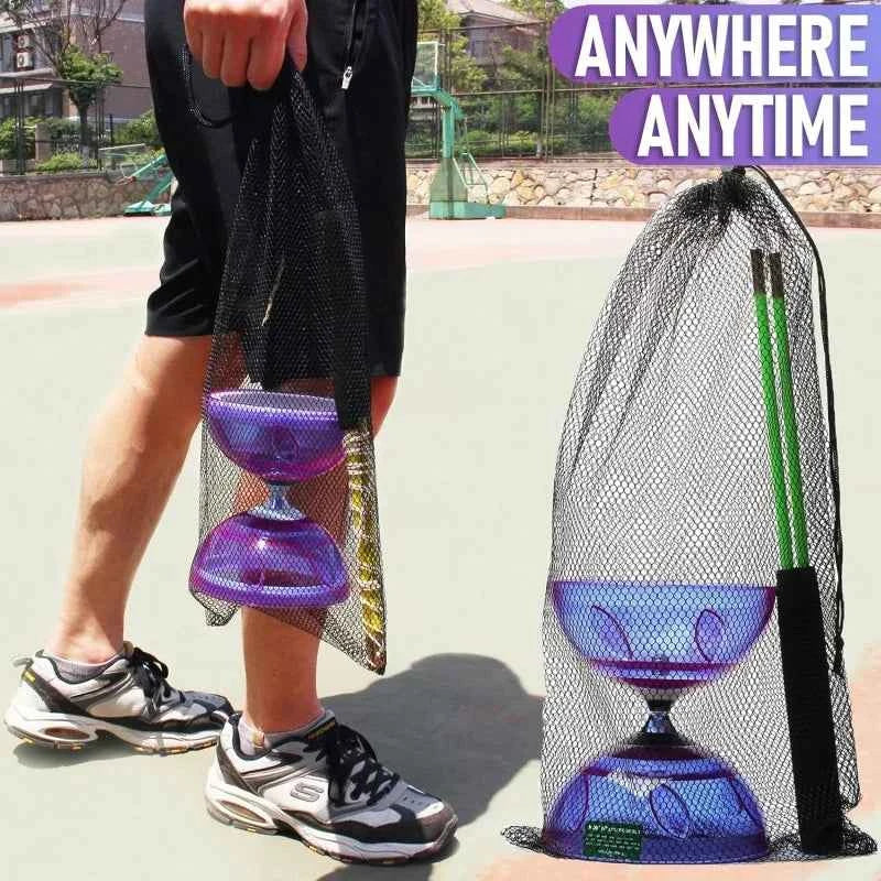 Portable Diabolo Chinese Yoyo Set Professional Fitness Gear For Adults Kids Family Outdoor Indoor Agility Exercise