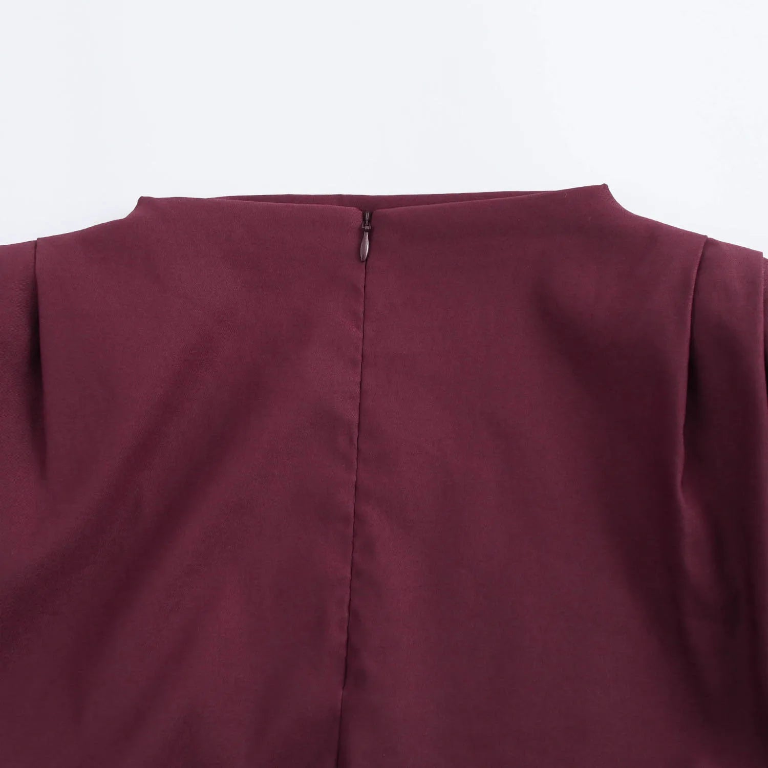Fashion Shoulderless Top European American Style Simple Pleated Decorative New Top