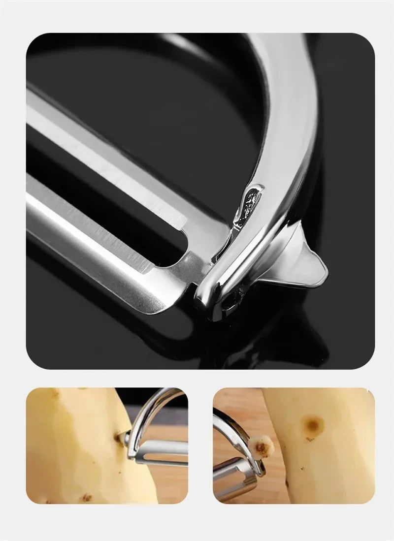 Kitchen Grater Tools Multi-function Fruit Cut Multifunction Carrot Vegetable Chopper Handheld Tool Stainless Steel Peeler Dining