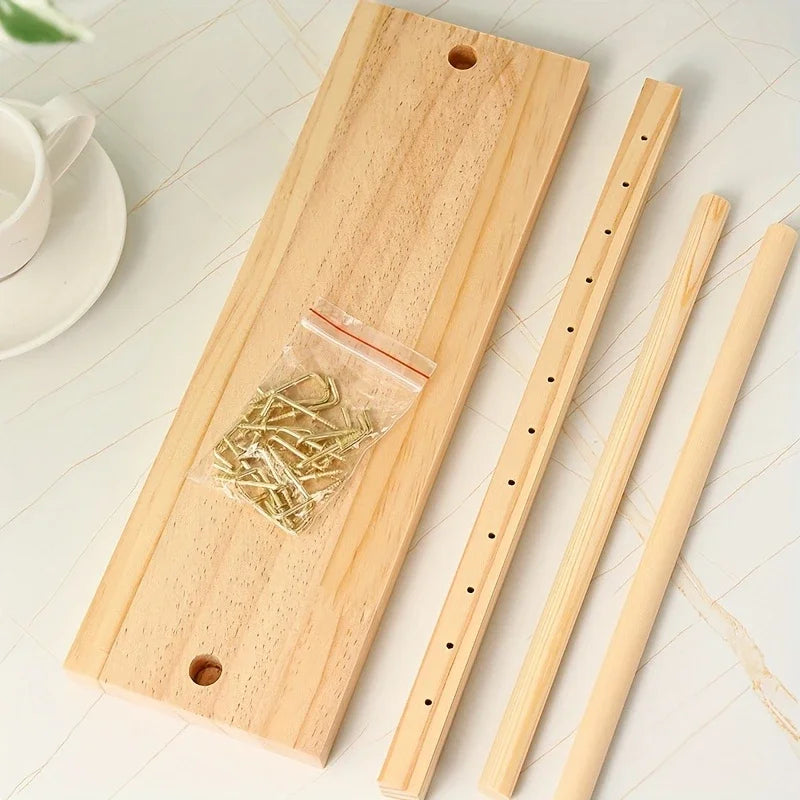 12/18 Hook Jewelry Organizer Display Stand Wood Necklace Hanging Countertop Rack For Earrings Bracelets Showcase Storage Rack