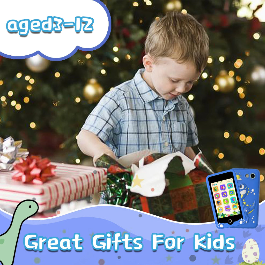 Kids' 3.97-inch Touch Screen Toddler Smart Phone Learning Toy, with Educational Games, High Capacity Children's Phone,Toy Phone