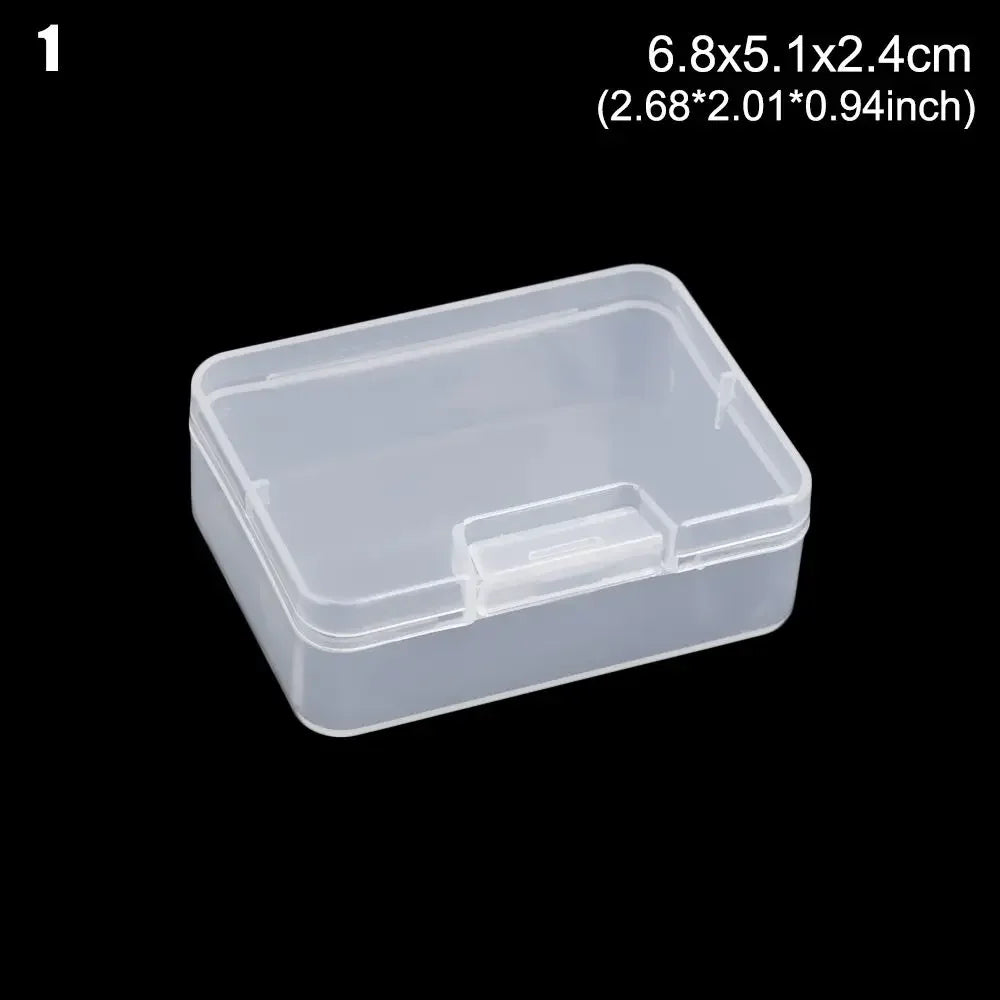 Plastic Box Transparent Jewelry Organizer Sample Box Small Tool Storage Box Nail Enhancement Tool Box Mobile Phone Repair Case